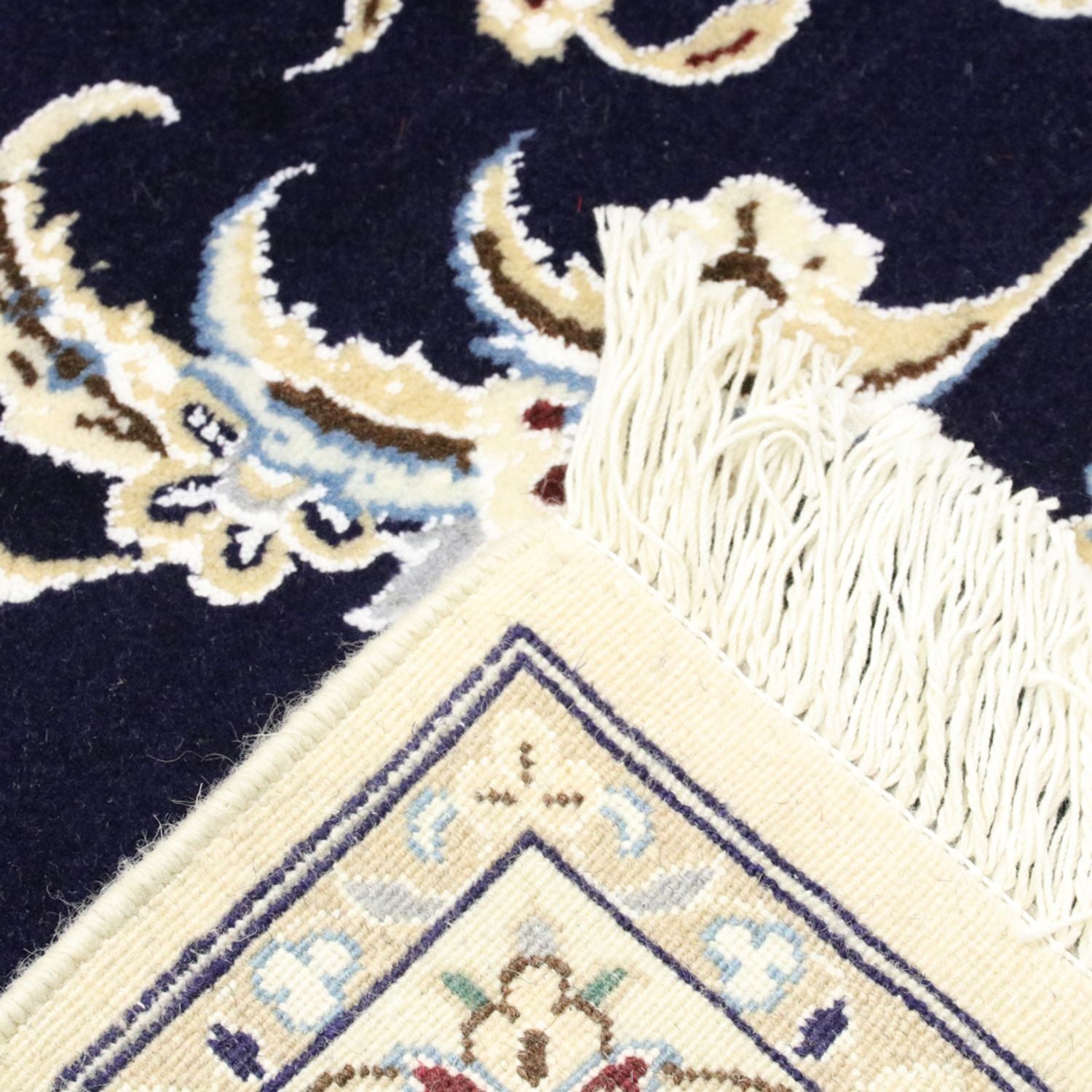 Perserteppich - Nain - Royal - 304 x 250 cm - dunkelblau