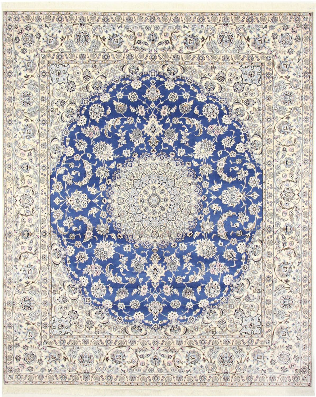 Perserteppich - Nain - Royal - 303 x 250 cm - blau