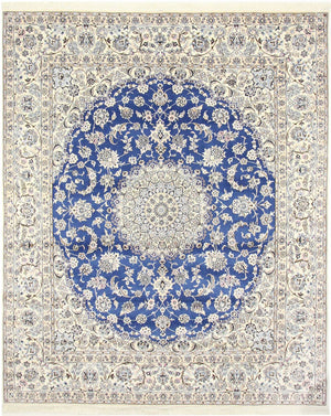 Perserteppich - Nain - Royal - 303 x 250 cm - blau