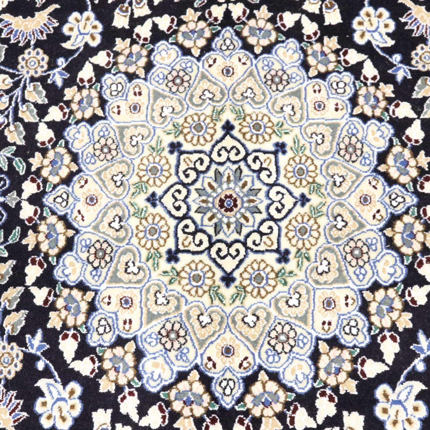 Perserteppich - Nain - Royal - 202 x 130 cm - dunkelblau