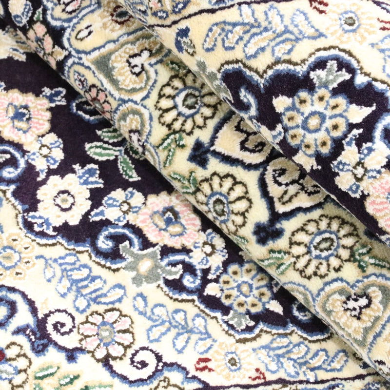 Perserteppich - Nain - Royal - 204 x 128 cm - dunkelblau