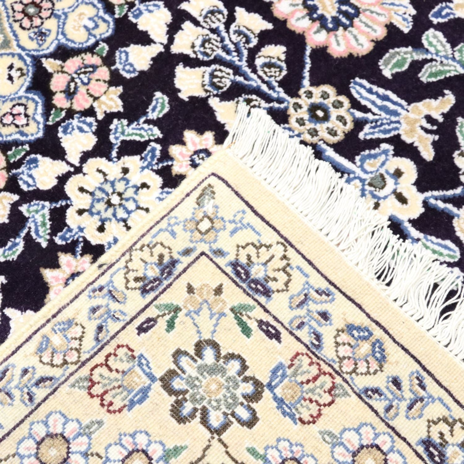 Perserteppich - Nain - Royal - 204 x 128 cm - dunkelblau