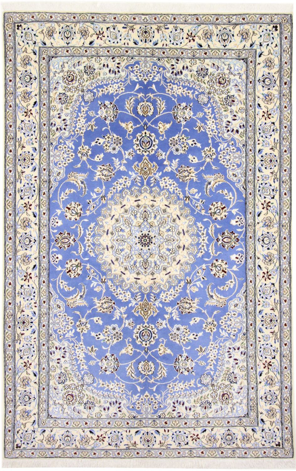 Perserteppich - Nain - Royal - 248 x 158 cm - blau
