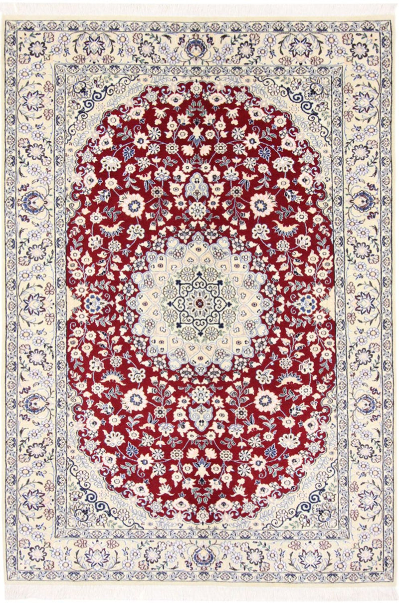 Perserteppich - Nain - Royal - 218 x 156 cm - rot