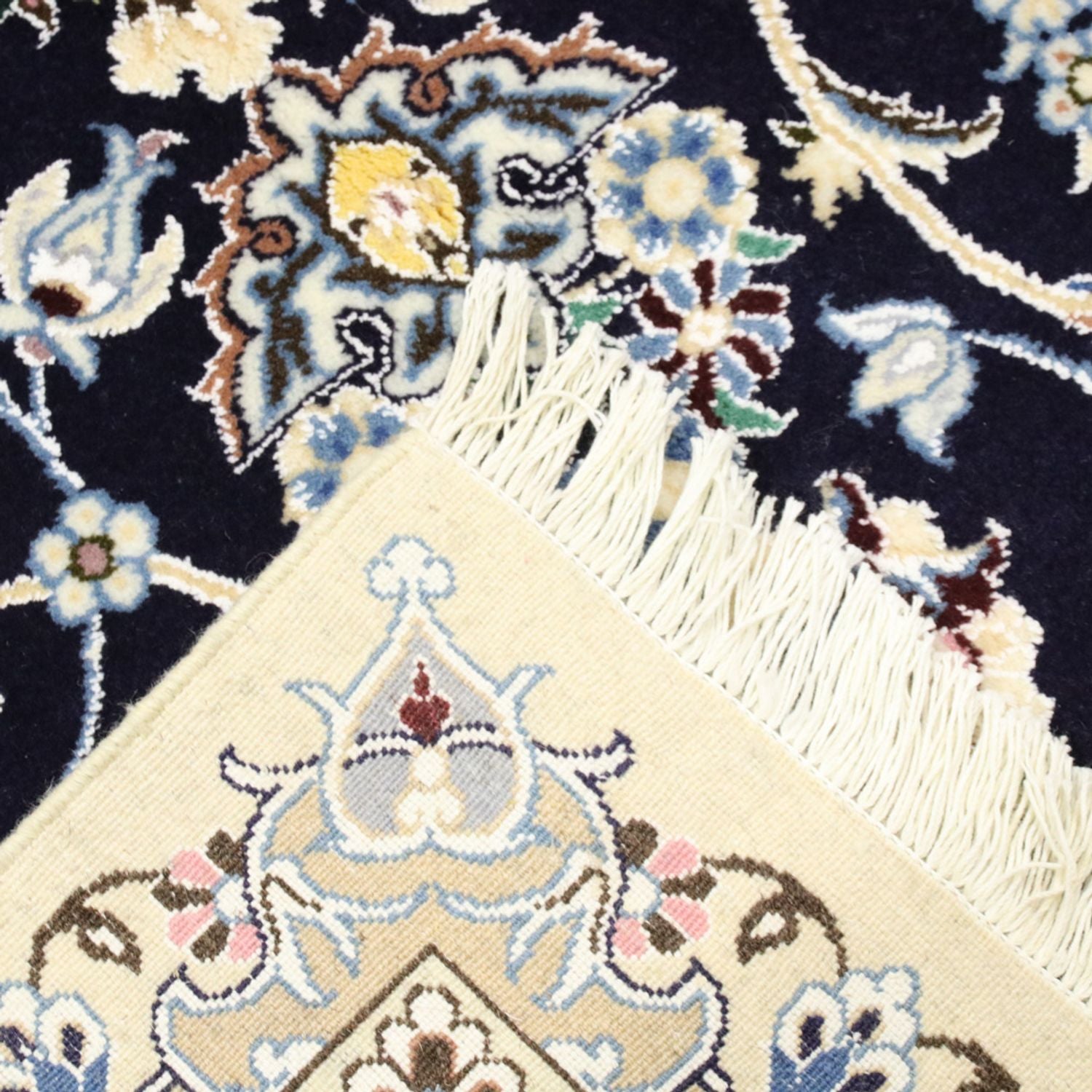 Perserteppich - Nain - Royal - 247 x 156 cm - dunkelblau