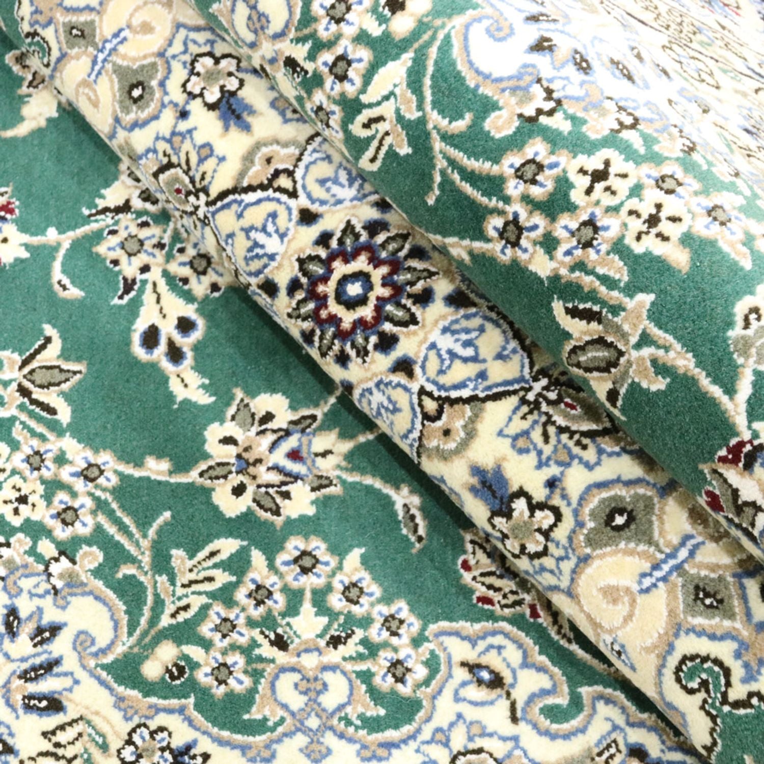 Perserteppich - Nain - Royal - 250 x 156 cm - grün