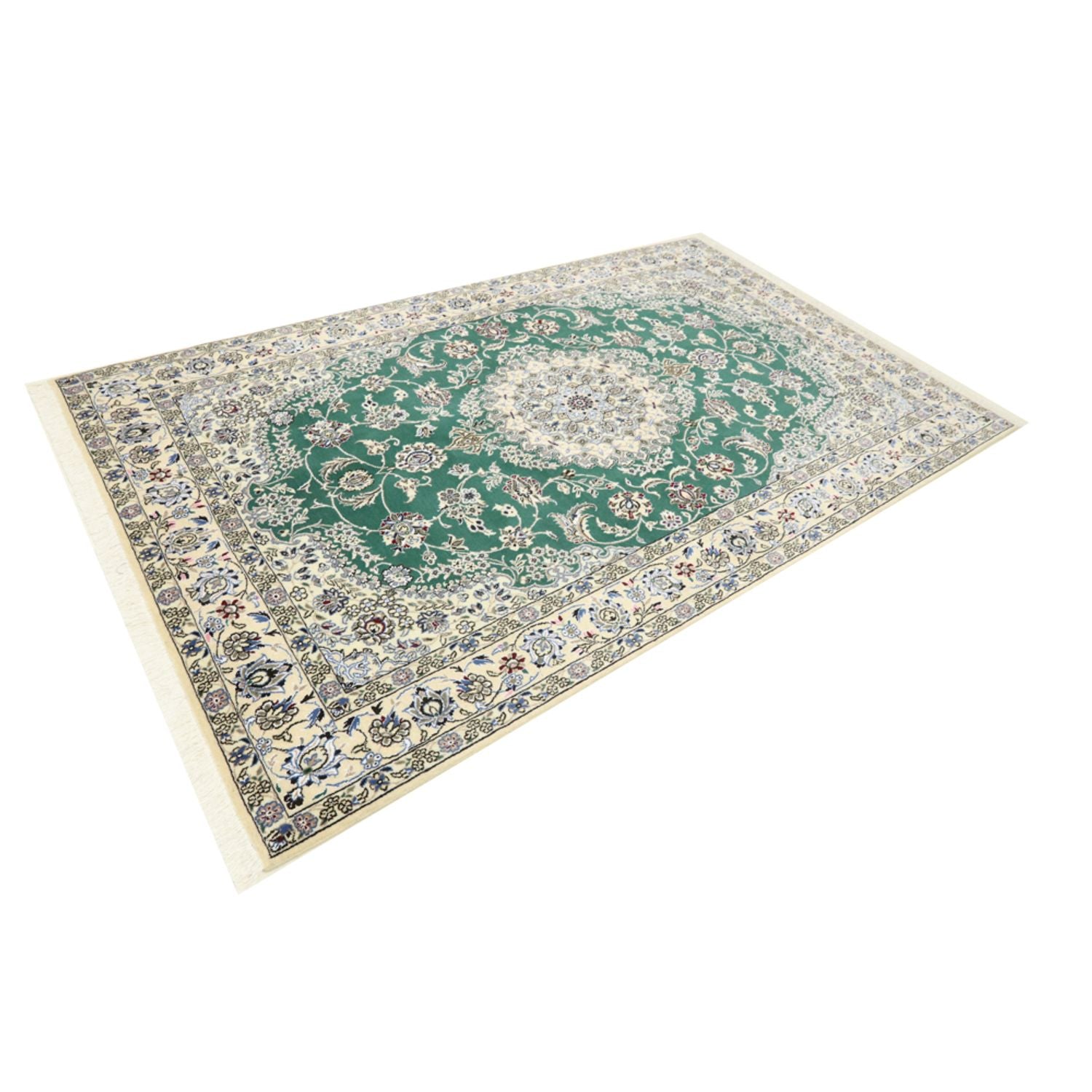 Perserteppich - Nain - Royal - 250 x 156 cm - grün