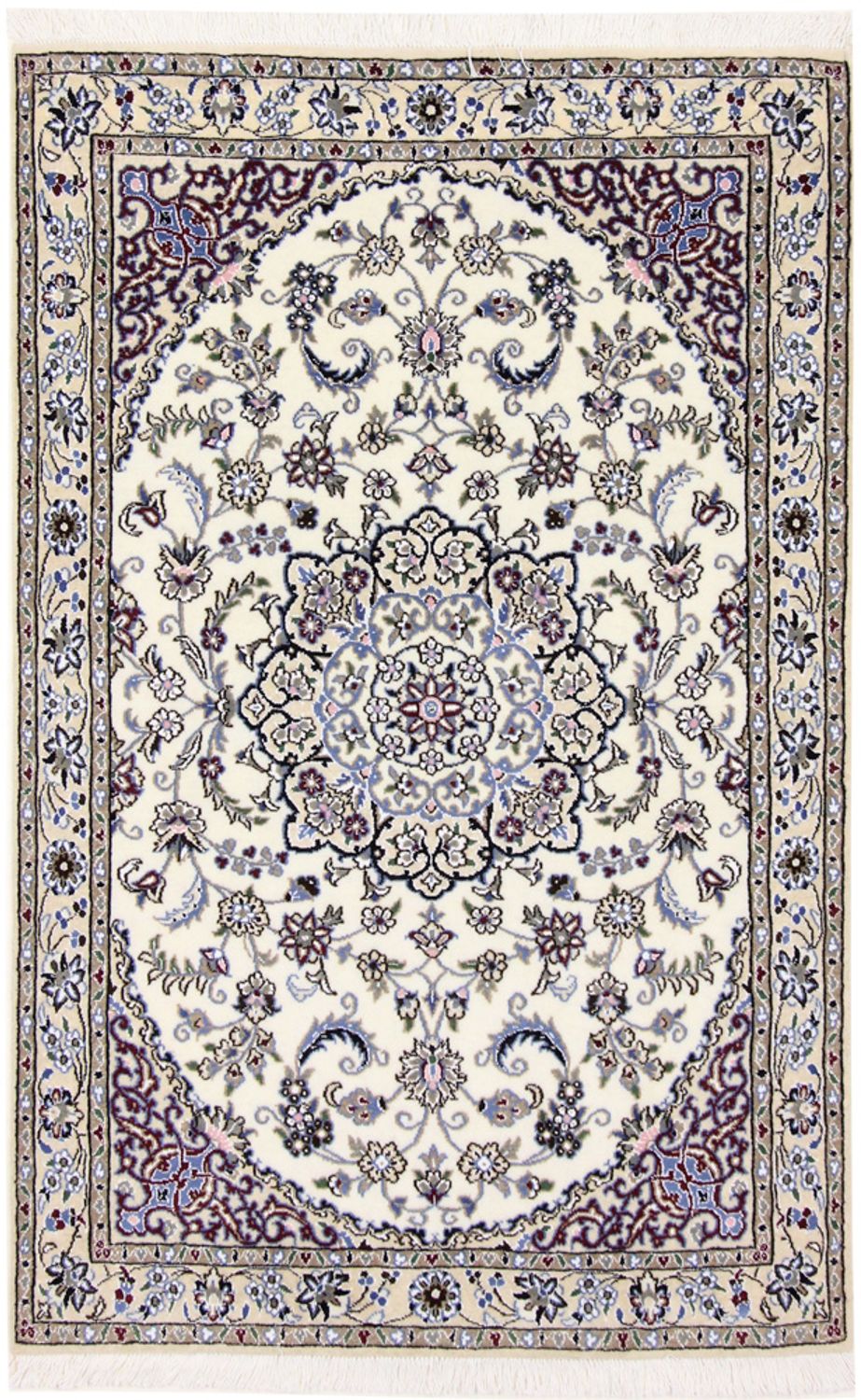Perserteppich - Nain - Royal - 150 x 96 cm - creme