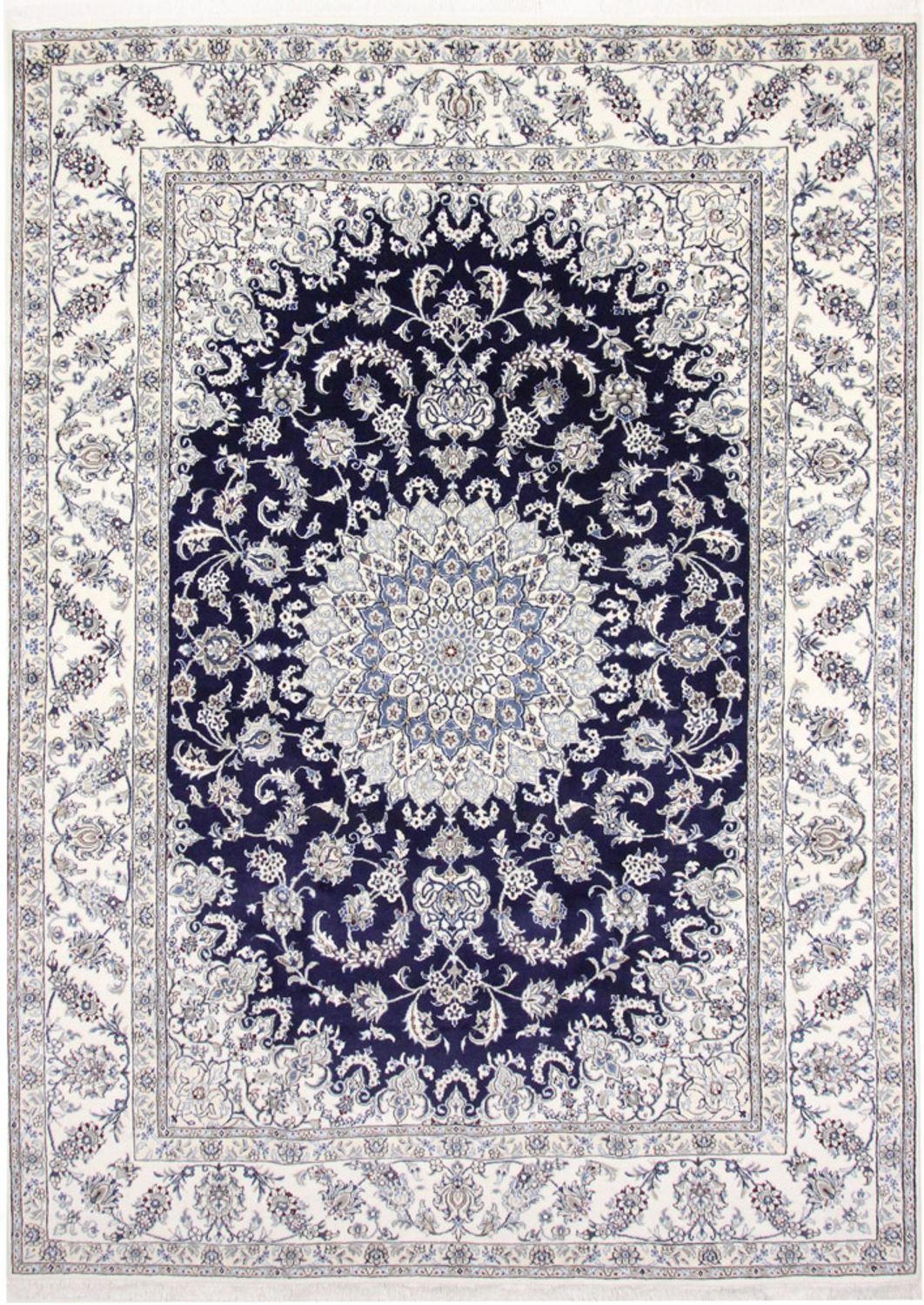 Perserteppich - Nain - 344 x 246 cm - dunkelblau