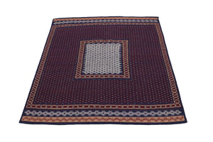 Kelim Teppich - Oriental 146 x 135 cm - blau