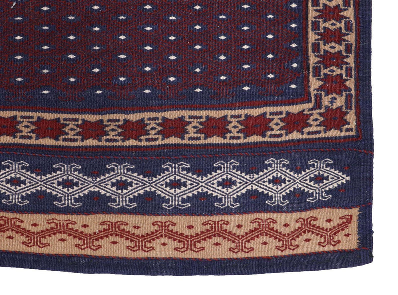 Kelim Teppich - Oriental 146 x 135 cm - blau