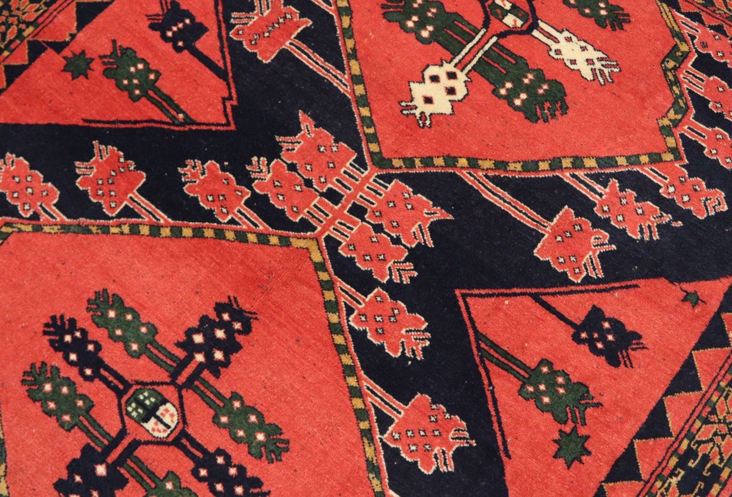 Afghan Teppich 154 x 126 cm - rot
