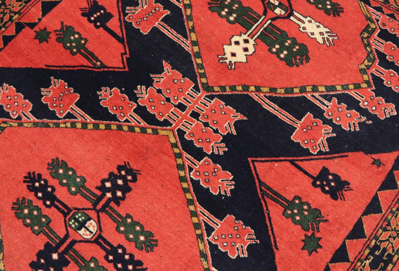 Afghan Teppich 154 x 126 cm - rot