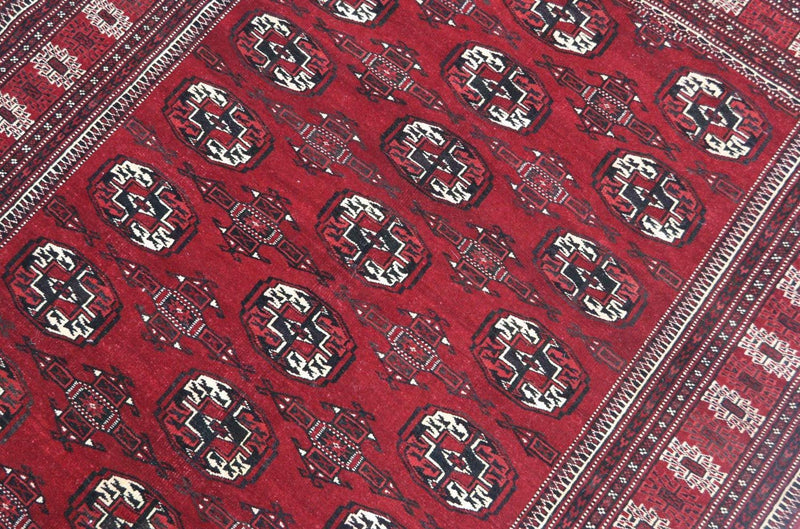 Afghan Teppich 180 x 130 cm - rot