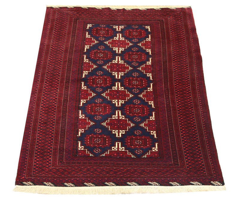 Belutsch Teppich 205 x 127 cm - dunkelrot