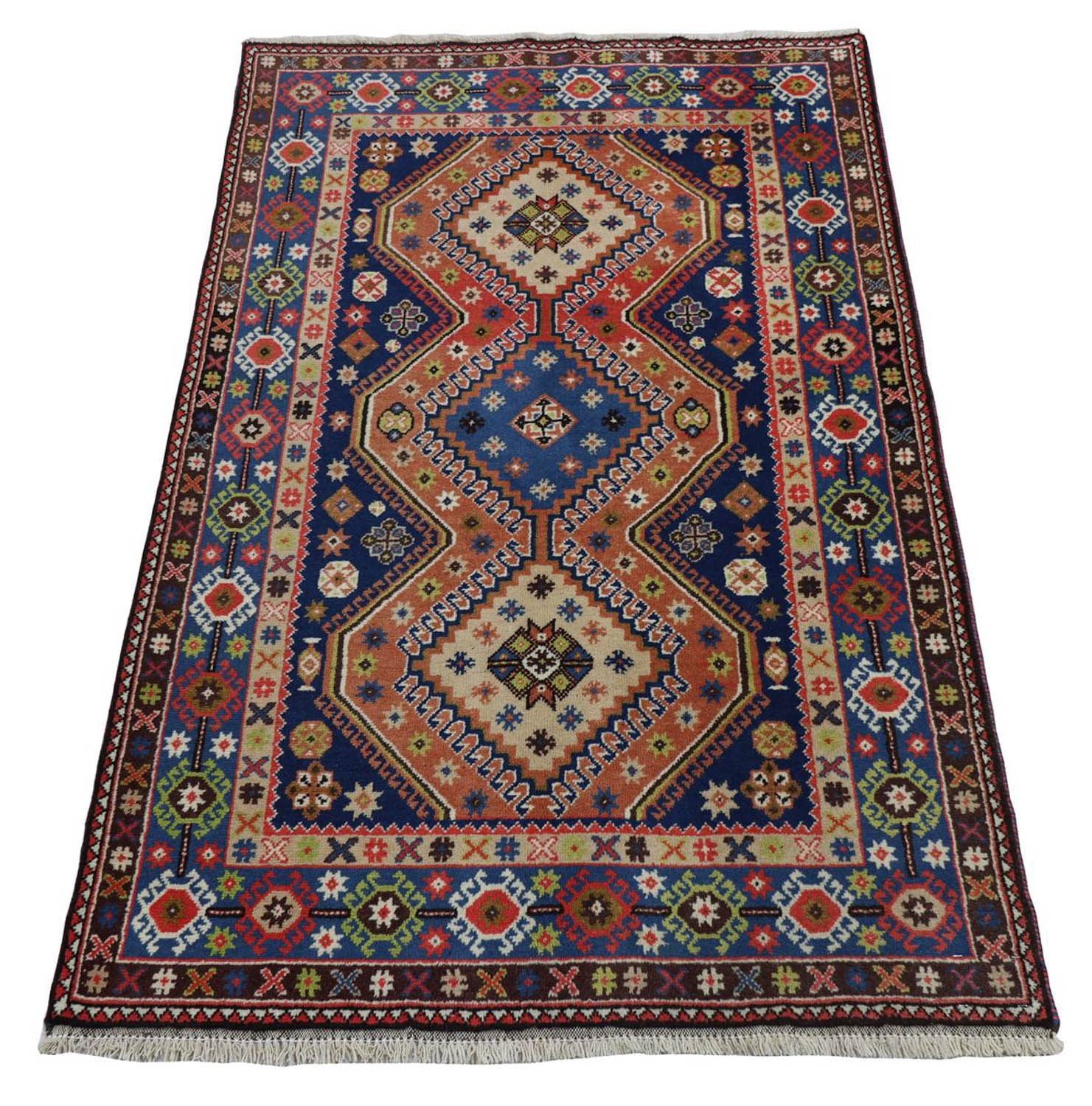 Perserteppich - Nomadic 162 x 108 cm - dunkelblau