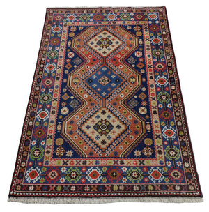 Perserteppich - Nomadic 162 x 108 cm - dunkelblau