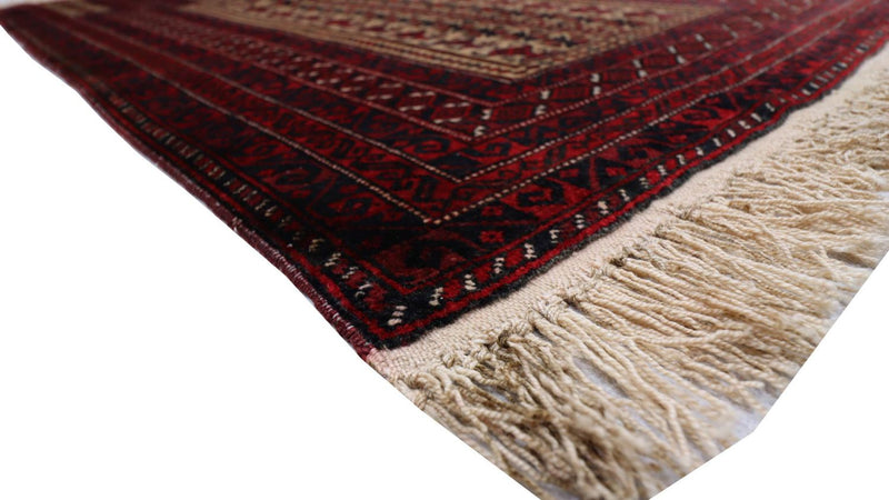 Belutsch Teppich 156 x 88 cm - dunkelrot