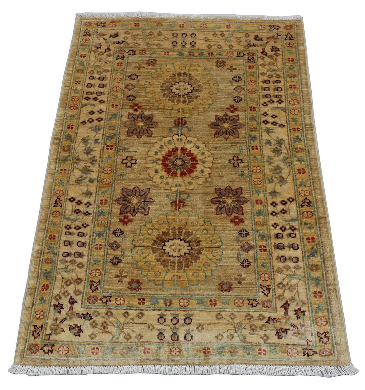 Ziegler Teppich 113 x 79 cm - dunkelrot