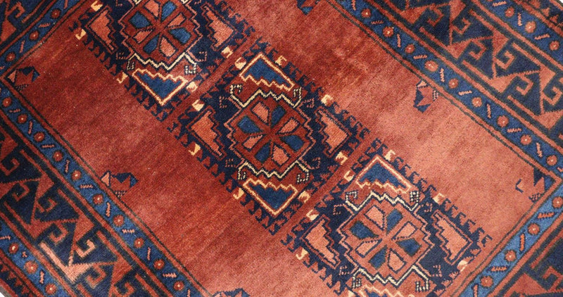 Afghan Teppich 115 x 94 cm - rost