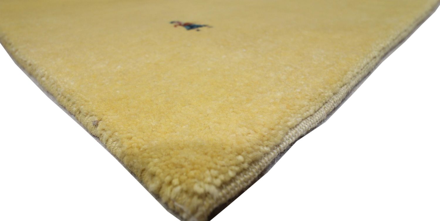 Gabbeh Teppich - Loribaft Perser 155 x 128 cm - olivgrün