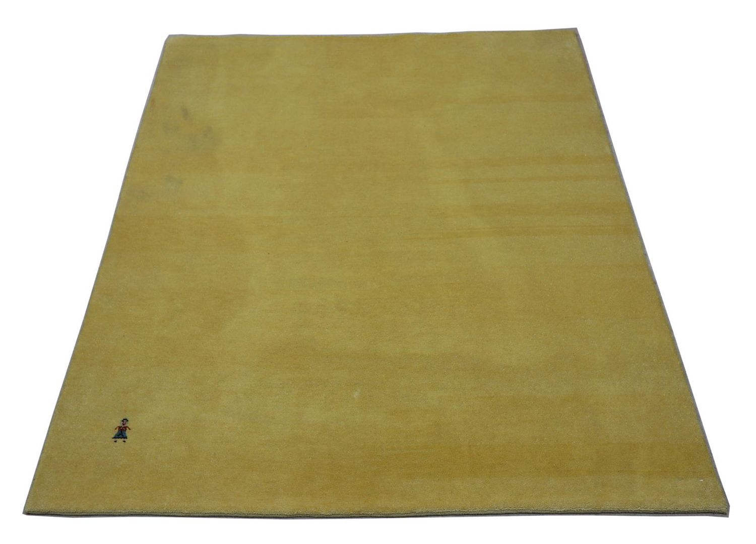 Gabbeh Teppich - Loribaft Perser 155 x 128 cm - olivgrün