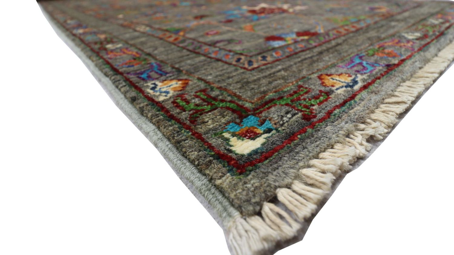 Ziegler Teppich 315 x 82 cm - olivgrün