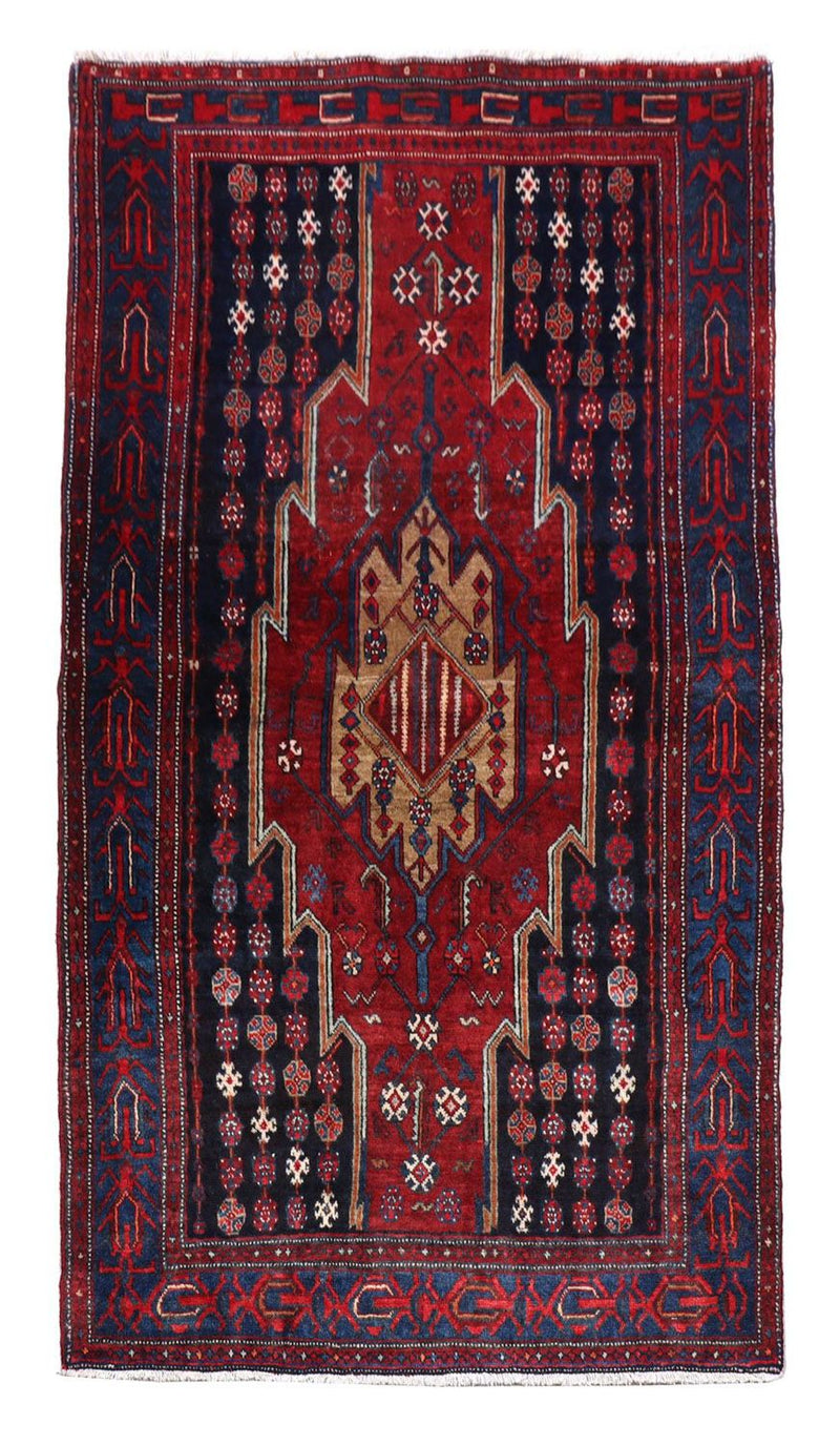 Gabbeh Teppich - Loribaft Perser 243 x 133 cm - rot