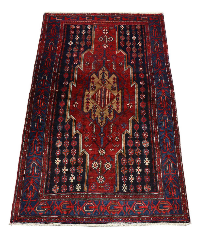 Gabbeh Teppich - Loribaft Perser 243 x 133 cm - rot