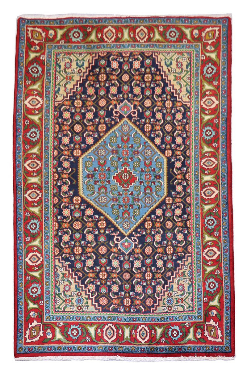 Perserteppich - Nomadic 203 x 137 cm - dunkelblau
