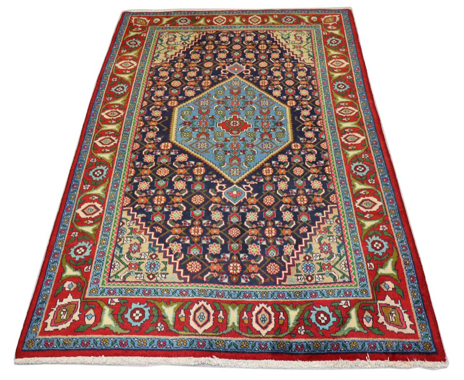 Perserteppich - Nomadic 203 x 137 cm - dunkelblau