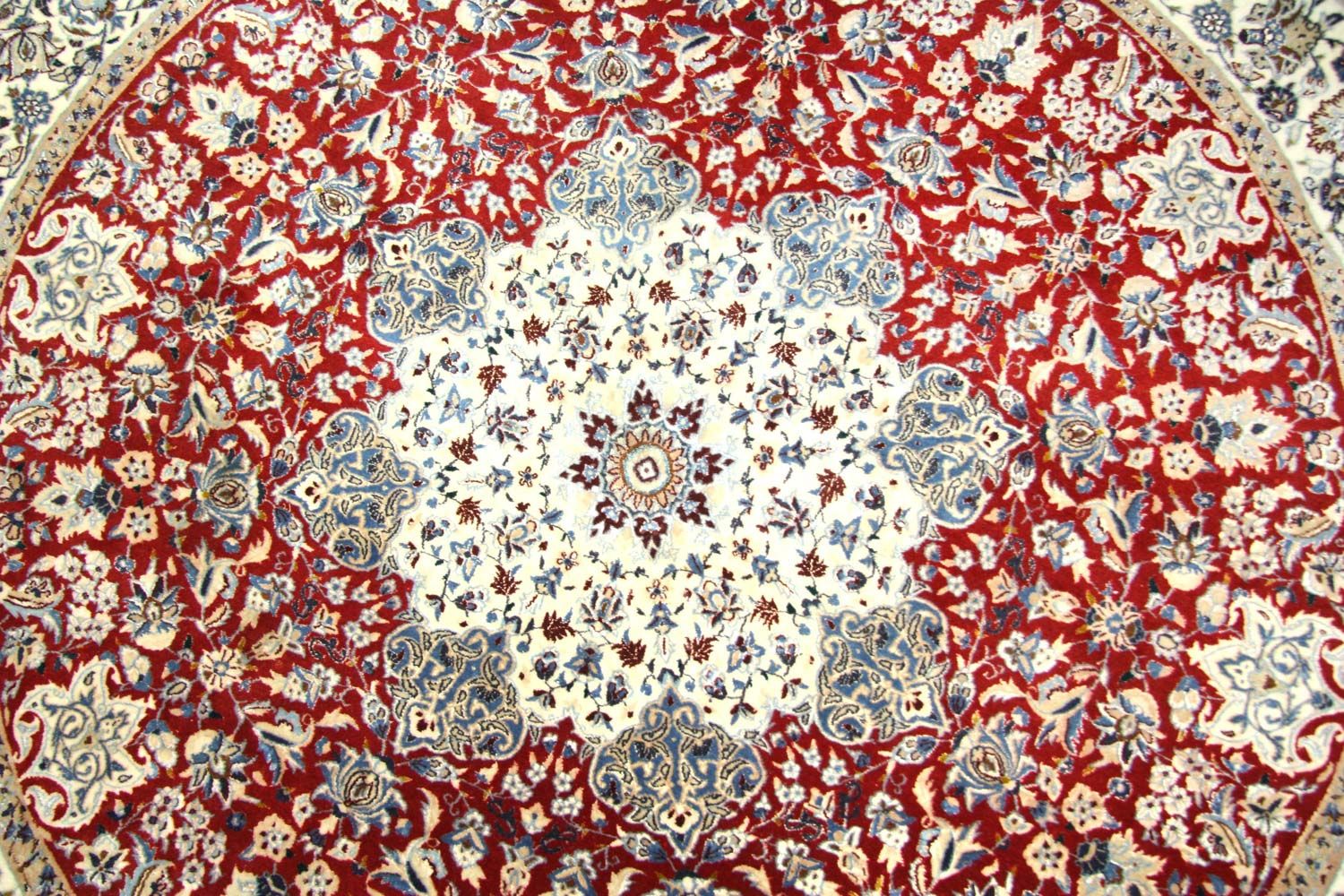 Perserteppich - Nain - Royal 191 x 191 cm Runder Teppich