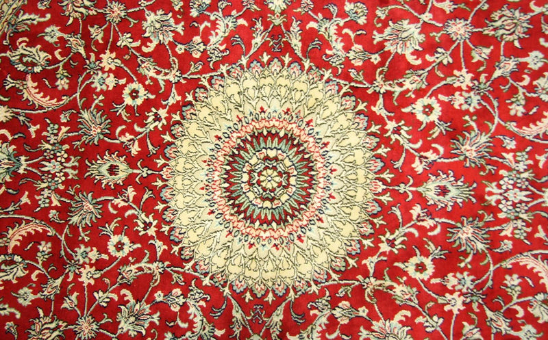 Seidenteppich - Kaschmir Seide 183 x 183 cm Runder Teppich