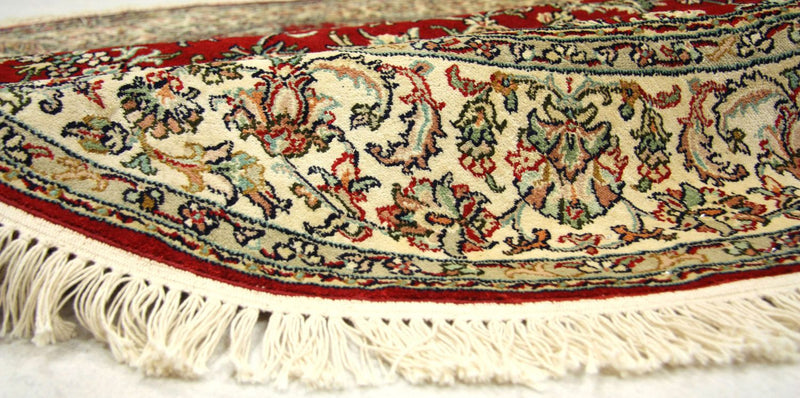 Seidenteppich - Kaschmir Seide 183 x 183 cm Runder Teppich