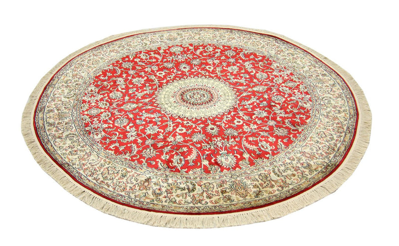 Seidenteppich - Kaschmir Seide 183 x 183 cm Runder Teppich