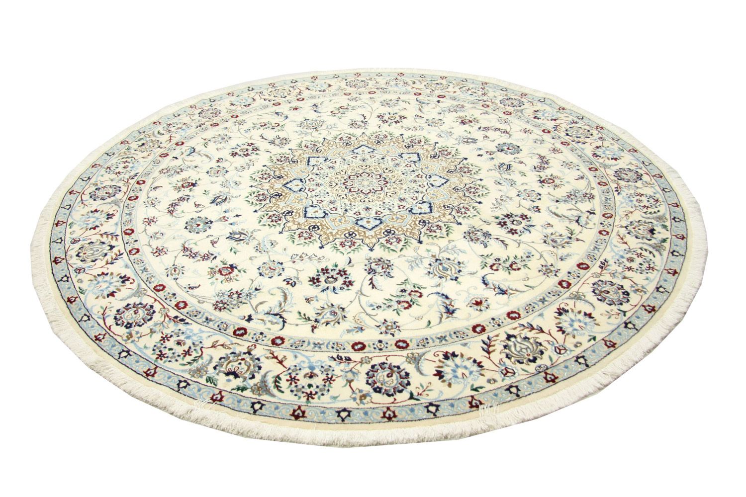 Perserteppich - Nain 250 x 250 cm Runder Teppich