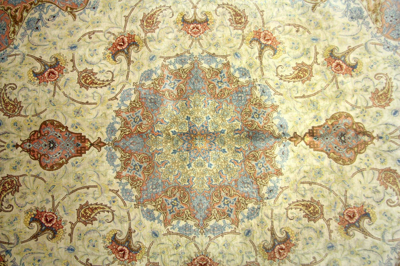 Seidenteppich - Ghom Seide - Premium 240 x 155 cm Teppich Wohnzimmer