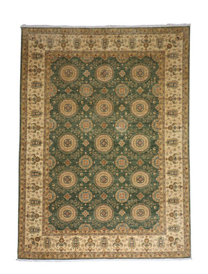 Ziegler Teppich 356 x 273 cm - grün