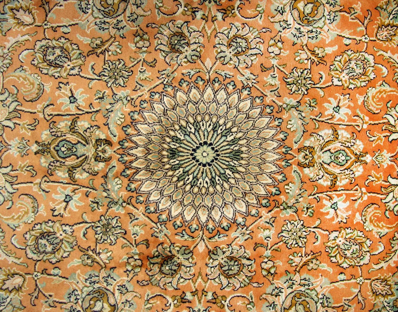 Seidenteppich - Kaschmir Seide 211 x 216 cm Teppich Quadratisch