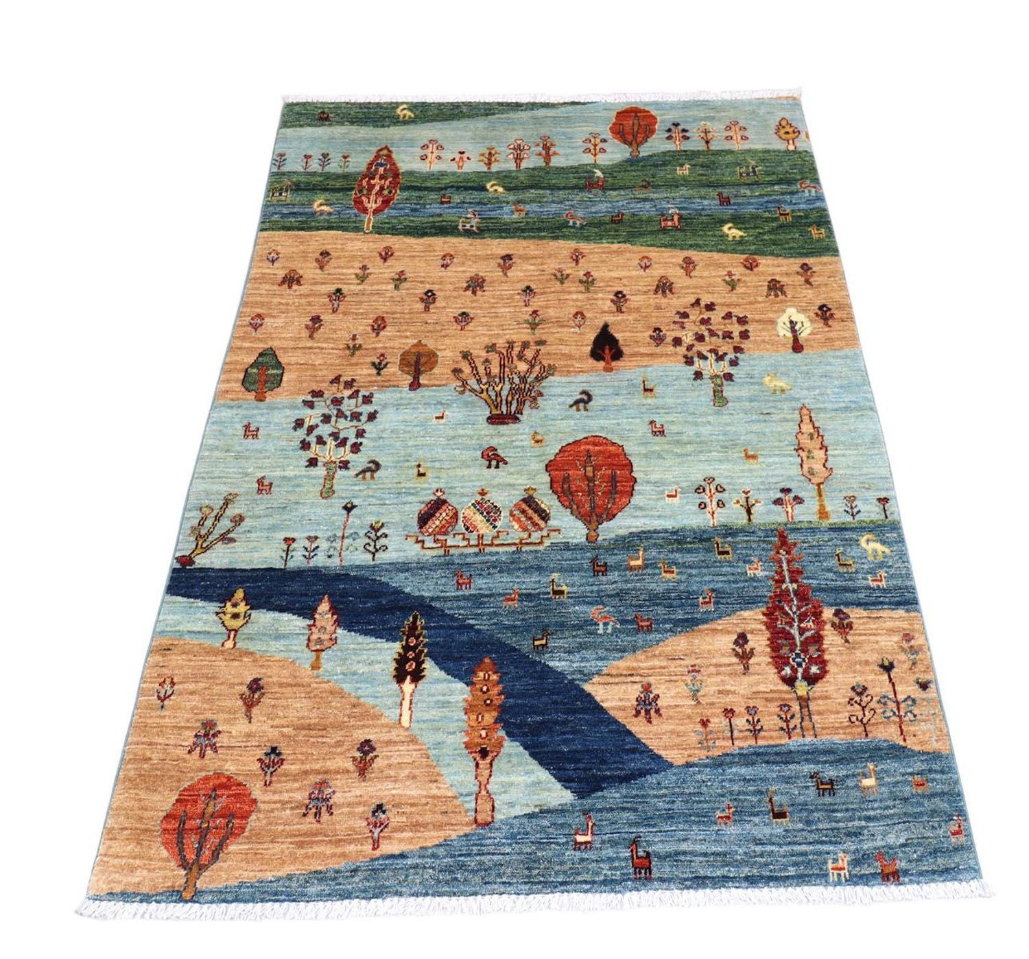 Ziegler Teppich 176 x 123 cm - mehrfarbig