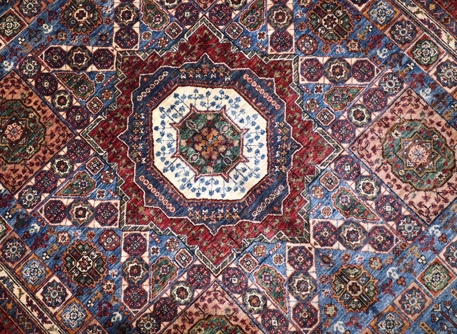 Ziegler Teppich 313 x 206 cm - petrolblau