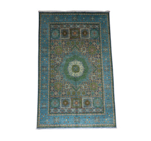 Ziegler Teppich 306 x 202 cm - seeblau