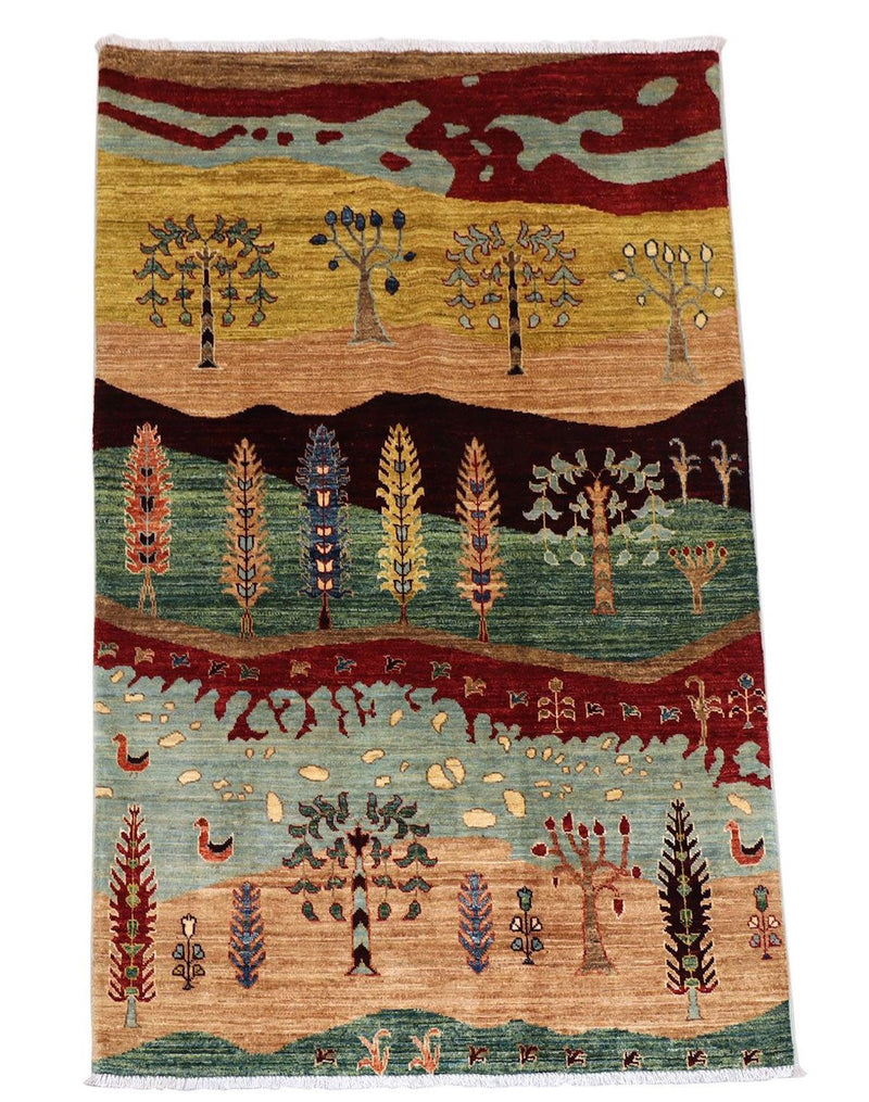 Ziegler Teppich 183 x 120 cm - mehrfarbig
