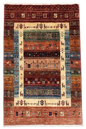 Ziegler Teppich 130 x 82 cm - hellrot