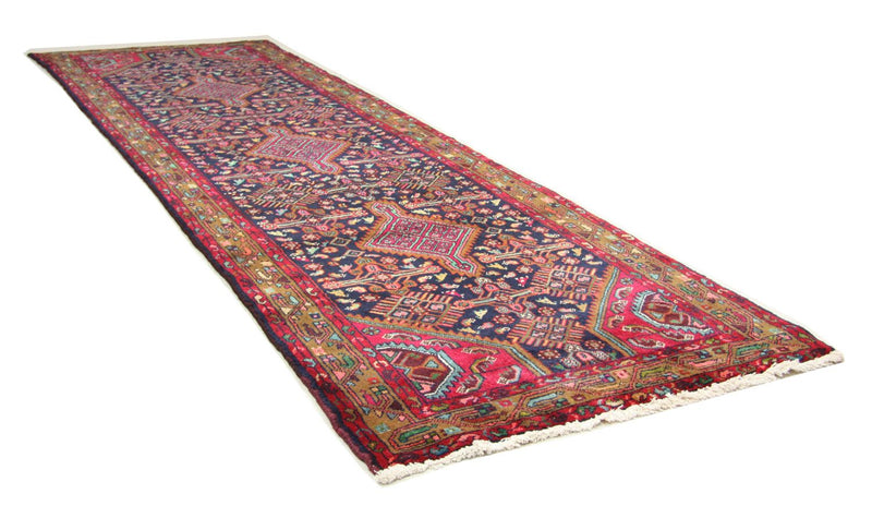 Perserteppich - Nomadic 336 x 110 cm - blau