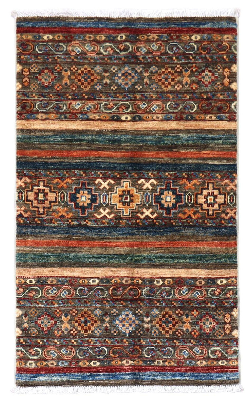 Ziegler Teppich 99 x 60 cm - mehrfarbig