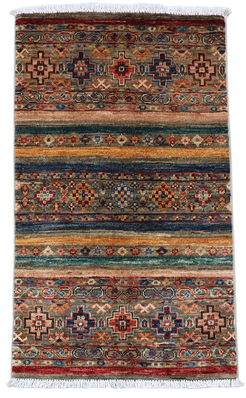 Ziegler Teppich 104 x 63 cm - mehrfarbig