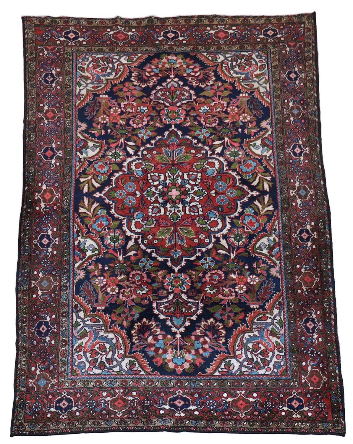 Perserteppich - Nomadic 205 x 142 cm - dunkelblau