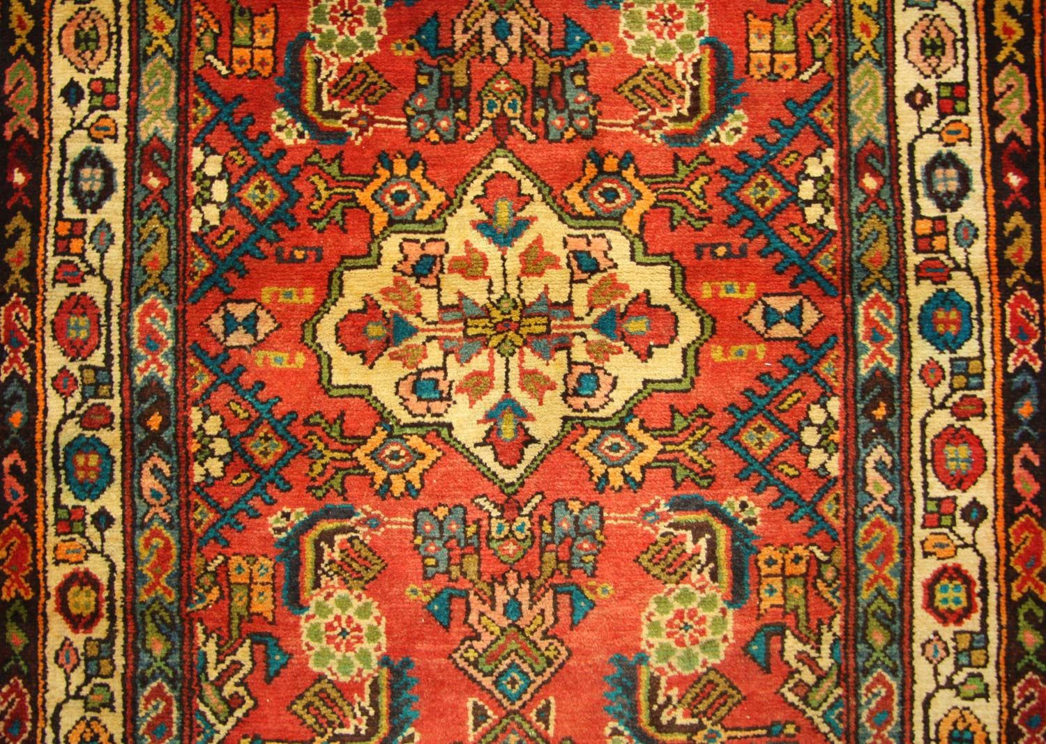 Perserteppich - Nomadic 426 x 107 cm - orange