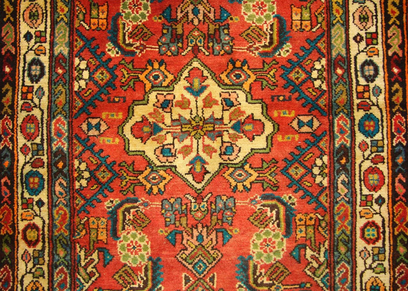 Perserteppich - Nomadic 426 x 107 cm - orange